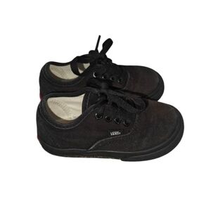 Vans Authentic Toddler Infant Shoes in Black Canvas Low Size 6.5